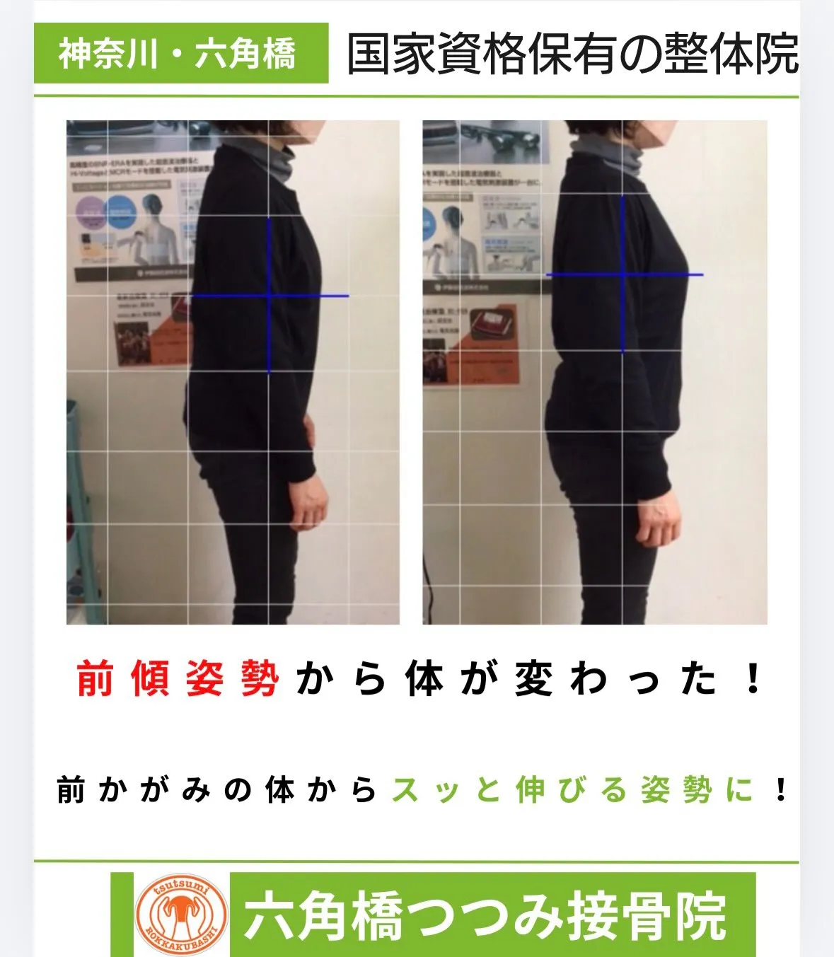 前傾姿勢から体が変わった!
